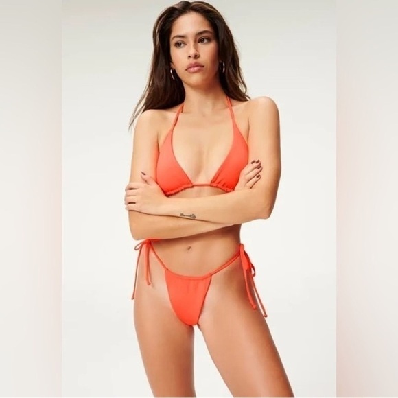 Good American Always Fit Tiny Ties Bikini Bottom - Picture 2 of 8